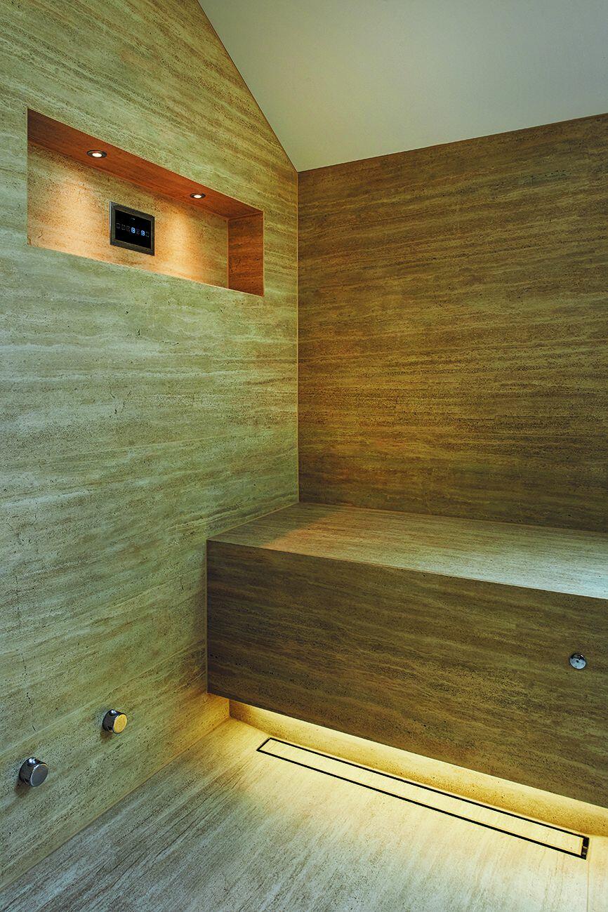 Dampfdusche mit Beleuchtung